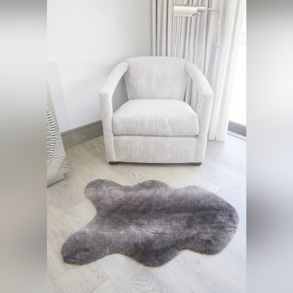 Luxury Collection Luxe Faux Fur Rug Medium gray 60cm×99cm (24×39)